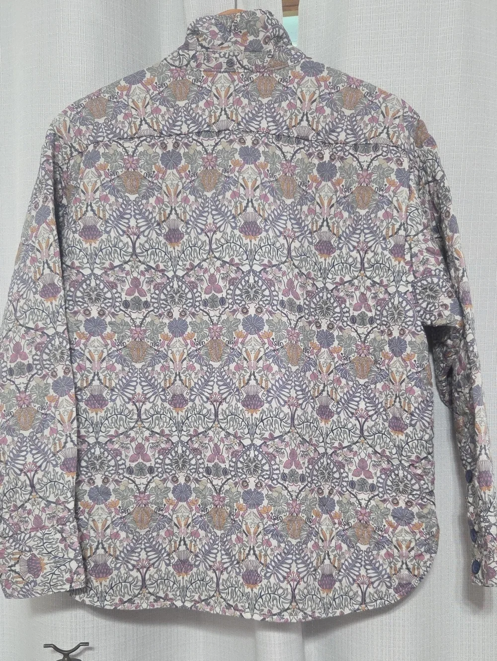 J. Crew Relaxed-fit quilted shirt-jacket in Liberty® Morris print